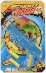 Pistole mit Schaumstoffgeschossen und Dinosauriern