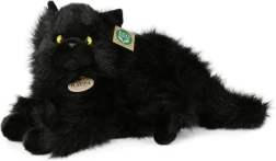 Rappa Plüschkatze schwarz liegend 30 cm Eco-Friendly