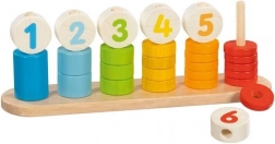 Goki Holzpuzzle Lernen Zählen - Gesichter