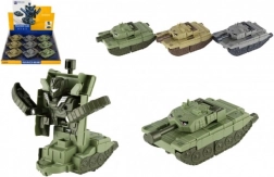 Transformierender Panzer/Roboter aus Plastik 14 cm mit Schwungmotor