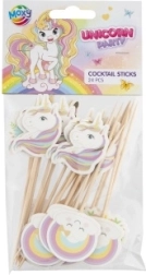 Cocktailspieße Einhorn, 24 Stk.