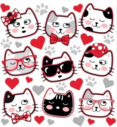 Bügelaufkleber Waschbären für Kleidung