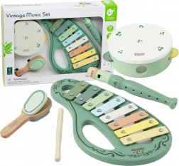 Vintage-Holz-Set mit Musikinstrumenten CLASSIC WORLD, 18+ Monate