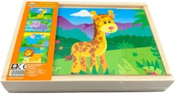 Holzpuzzle – ZOO 4 Tiere