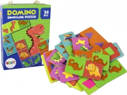 Logikspiel Puzzle Domino Dinosaurier