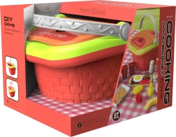 Spielset: Picknickkorb mit Lebensmitteln für Kinder