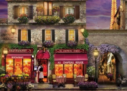 Puzzle EUROGRAPHICS Restaurant The Red Hat, Paris – 1000 Teile
