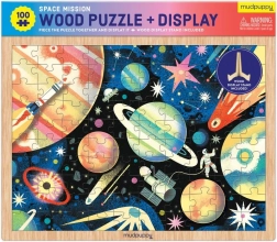 Holzpuzzle Weltraummission 100 Teile MUDPUPPY
