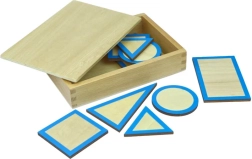 Moyo Montessori Sockel für geometrische Körper mit Box