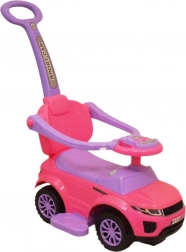 Kinder Spiel-Laufrad mit Schiebestange 3-in-1 Baby Mix rosa