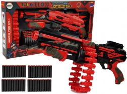 Großes Schaumstoffgewehr rot-schwarz