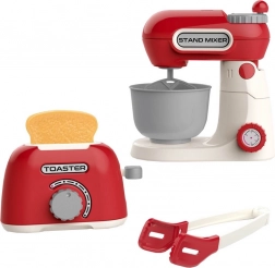 Küchenmaschine und Toaster mit Beleuchtung und Geräusch