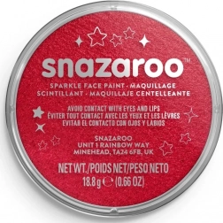 SNAZAROO Glitzernde Rote Gesichtsfarbe 18ml
