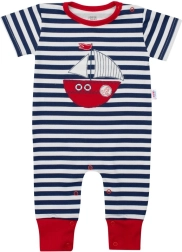 Jungen Sommer-Baumwollstrampler New Baby Marine