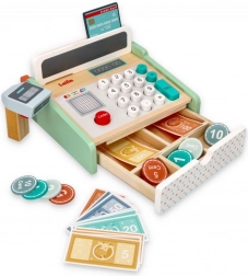 Pastellfarbene Kasse - Holzspielzeug