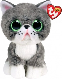 TY Maskottchen graue Katze Fergus 15 cm