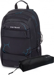 Schulrucksack und Federmäppchen OXY Sport Abstract