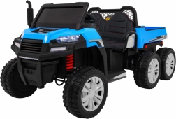Elektrisches Kinderauto Farmer Truck 4x4 mit kippbarer Ladefläche, für 2 Kinder, blau