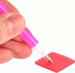 Diamantmalerei mit weißem Tischständer 21 × 25 cm für Kinder