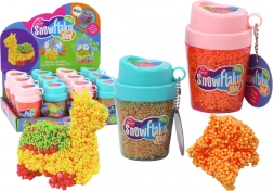 Kuschelige Orange Polystyrol Kügelchen im Becher