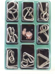 Metallpuzzle – Set mit 3 Logikrätseln für Kinder und Erwachsene