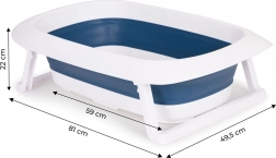 Faltbare Babybadewanne mit Ablauf Ecotoys – Fudge