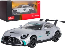 Metallmodell Mercedes-AMG GT2 RASTAR im Maßstab 1:43, silberfarben