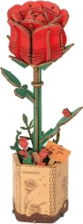 3D Holzpuzzle Rote Rose