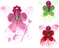 Feen-Set für Kinder mit Flügeln, Tutu-Rock und Accessoires