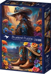 Puzzle Bäuerin und Schuhe 2x500 Teile