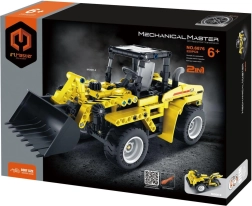 Bausatz Mechanical Master 2-in-1 – Baulader und Motorrad, 320 Teile
