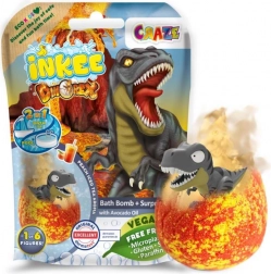 Sprudelnde Badebombe mit Überraschung Dinorex für Kinder