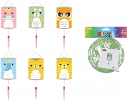 Lampion Zylinder Tiere 16 cm