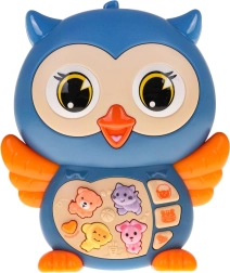 Interaktive blaue Eule