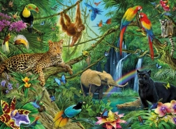 Puzzle Tiere im Dschungel 200 Teile von Ravensburger
