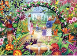 Puzzle Blumen im Botanischen Garten 1000 Teile GIBSONS