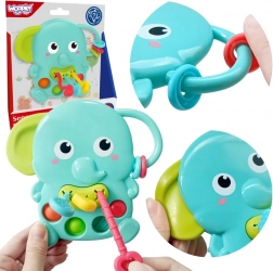 Woopie Baby sensorischer Beißring Elefant Montessori 4-in-1