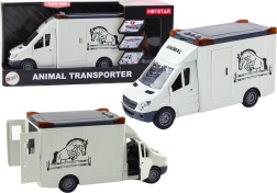 Pferdetransporter mit Türen, Licht- und Soundeffekten, weiß