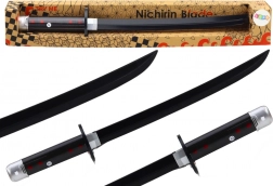 Samurai-Schwert mit Batteriebetrieb und Sound, schwarz
