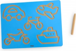 VIGA grafomotorische Fahrzeug-Tafel