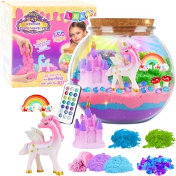 Kreatives DIY-Terrarium mit Einhorn und LED-Lampe mit Fernbedienung