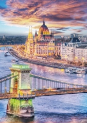 Puzzle DINO Budapest Kettenbrücke 1000 Teile