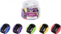 Einloch-Bleistiftspitzer 3,3 × 2 × 4 cm, Farbmix