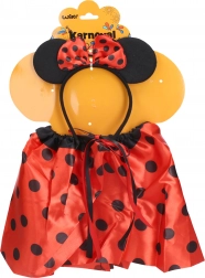 Karneval-Set Maus mit Punkten Rot