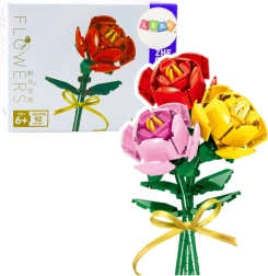 Bausteinset Rose mit Schleife – 92 Teile