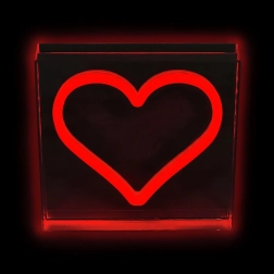 LED-Neon-Lampe Herz rot 2Kids Toys