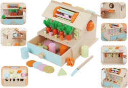 Holzhaus-Formensortierer – interaktives Lernspielzeug für Kinder ab 18 Monaten