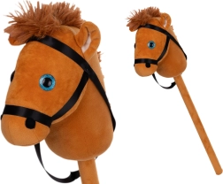 Plüsch-Steckenpferd 75 cm braun