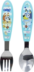 Kinderbesteck BLUEY – Löffel und Gabel aus Edelstahl