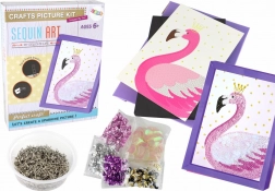 Kreatives DIY-Kit Pailletten Stecknadeln Rahmen Flamingo